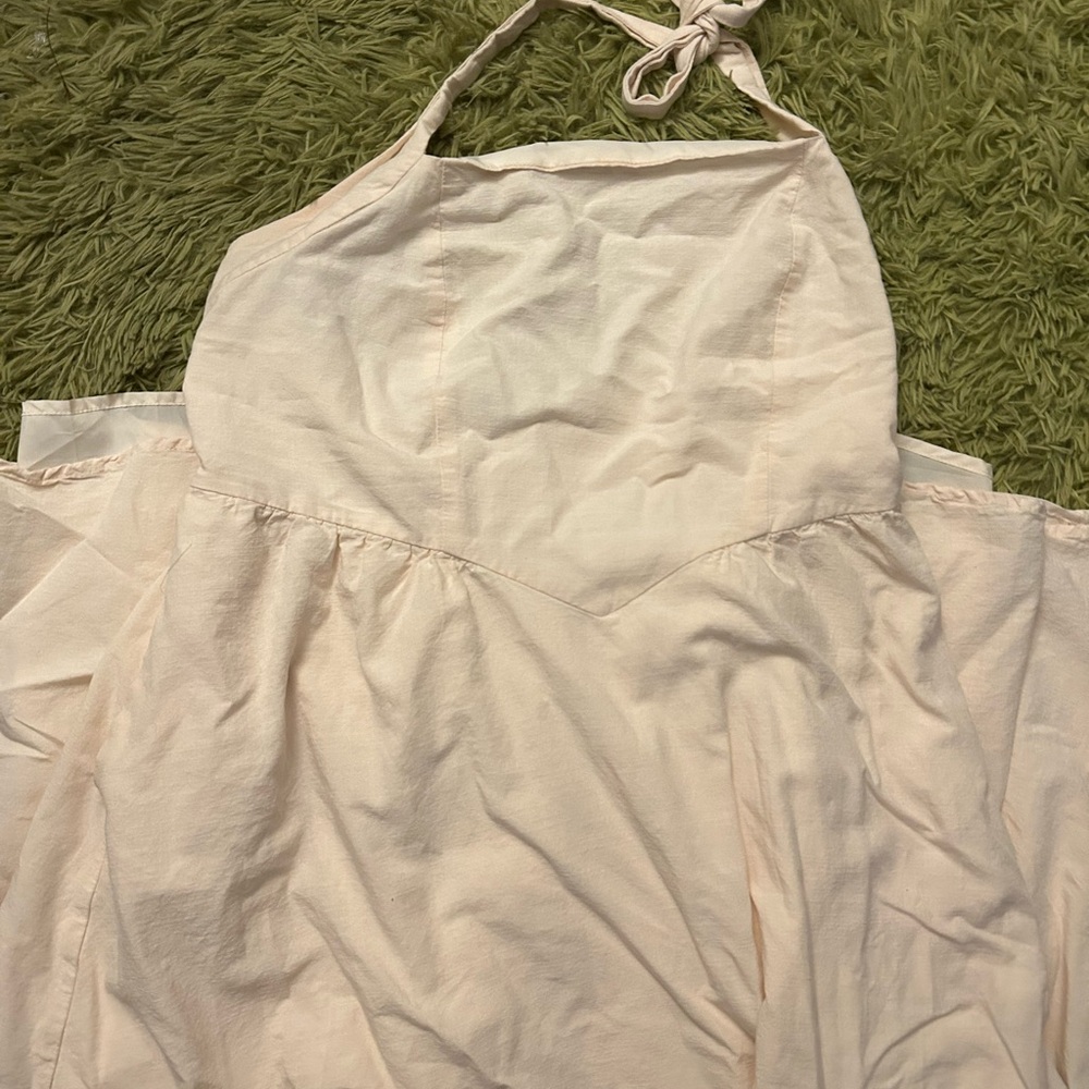 Elegant Cream Halter Chemise